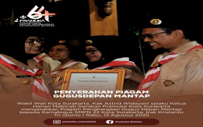 Gudep SMPN 22 Kota Surakarta Raih Predikat Gugusdepan Mantap 2025