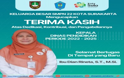 Terima Kasih Atas Dedikasi Pengabdian dan Kontribusi Ibu Dian Rineta, S.T., M.Si.